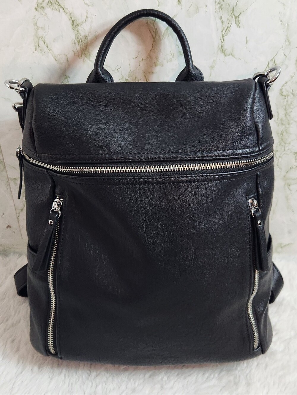 Mystrigue Faux Leather Backpack Bag